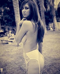 Shay Laren stockings and suspenders