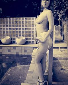 Shay Laren stockings and suspenders