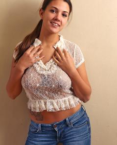Jaycee West Sheer Lace Top By Cosmid