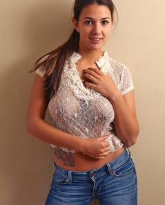 Jaycee West Sheer Lace Top By Cosmid