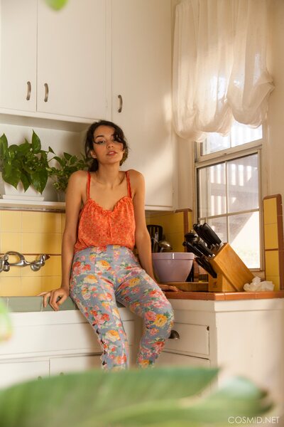 Warm Kitchen Glow And Floral Fashion Session With Jessem Floyd - photo 00