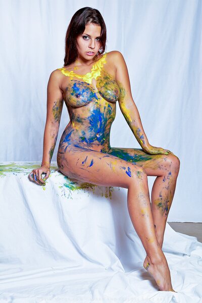Cali Logan body painting - photo 05
