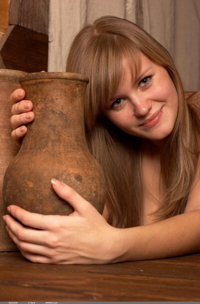 Svanhild likes milk - photo 06