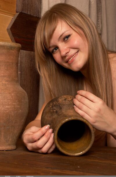 Svanhild likes milk - photo 08