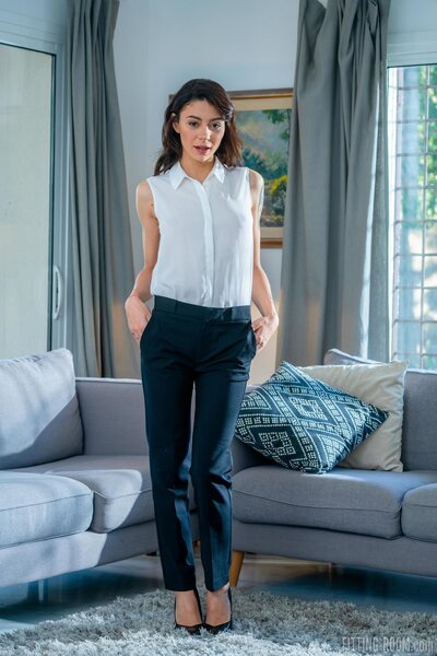 Sasha Meow Elegant French Babe By Fitting Room - photo 00