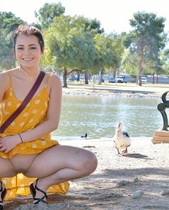 Kylie Playful In The Park By FTV Girls