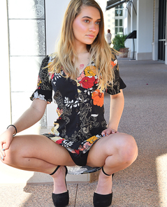 Sera Modeling In Black By FTV Girls