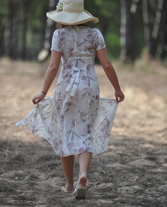 Jodie Gasson taking a walk