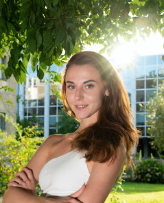 Liana Luck Elegant In White By Met Art