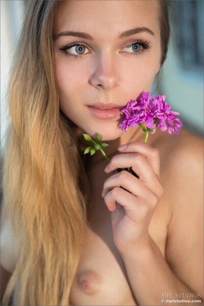 Karissa With Flower - photo 02