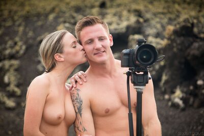 Rocky Coast Passion With Cristal Caitlin In An Outdoor Scene - photo 15