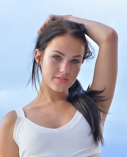 Meagan Little White Dress By FTVGirls