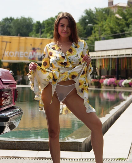 Sunflower Dress And Poolside Summer Heat With Margo Dumas