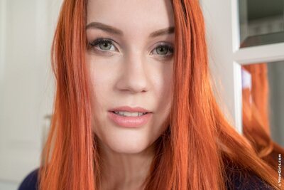 Red Hair Kitchen Mood With Charli Red In Soft Indoor Glamour - photo 03