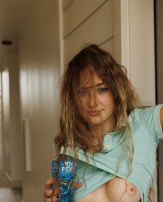 Skyla Kirch In Casual Jeans And Bucket Hat Teasing Outdoors